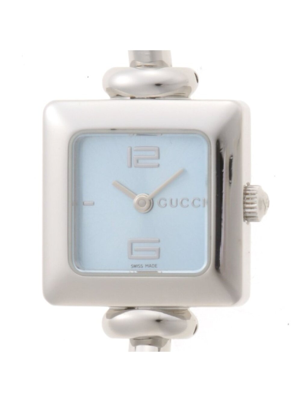 Gucci Watch Stainless Steel Light Blue Dial Quartz